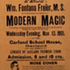 Original 1901 "Professor Fontana Freier" Boradside