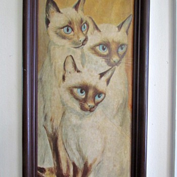 RF Harnett Big Eyed Cat Print - Animals