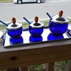 Revere tray with salt cellar and more