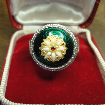 Enameled Silver Bressant ring to complete my mini collection - Fine Jewelry