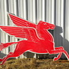 Mobil Pegasus Original Right Facing sign