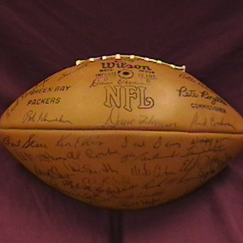 1971 Green Bay Packers Team Autographed Football