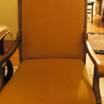 I think Eastlake Platform Rocker, from grandma, Rest of set, "Over creek bank"