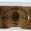 Kalamazoo Railroad Bank $5 Bill 1853