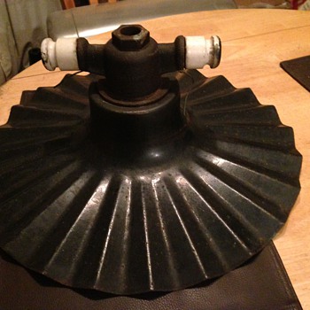 Black Enamel Radial Wave - Lamps