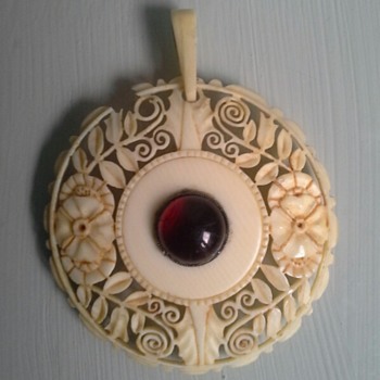 carved ivory medallion - Fine Jewelry