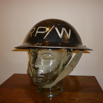 British WWII Repair Party/Water, steel helmet - Military and Wartime
