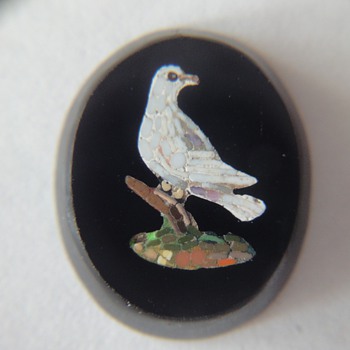 Micro Mosaic Dove plaque - Fine Jewelry