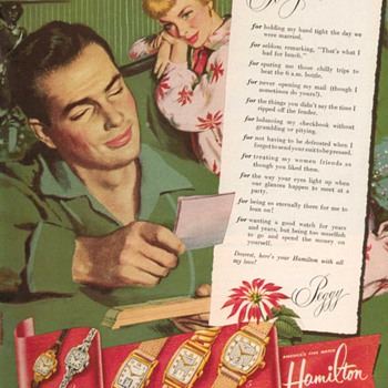 1951 - Hamilton Watches Advertisement