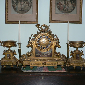 My Tiffany & Co Mantel Clock with Garniture - Clocks