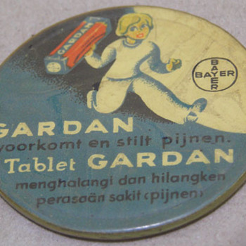 TABLET GARDAN Celluloid Pocket Mirror - Advertising