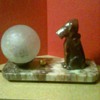 1930 Art Deco Dog Lamp