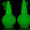 1939 Worlds Fair Vinegar Bottles ( Custard Glass )