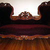 Carved Walnut Victorian Loveseat