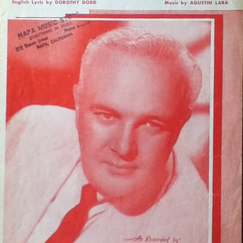 "Granada" Sheet Music - Paper