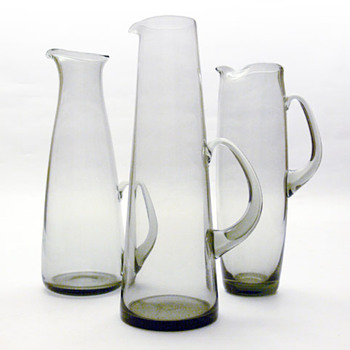 HAVFRUE, MARTINI & ROSKILDE jugs, Per Lütken (Holmegaard, 1950s)