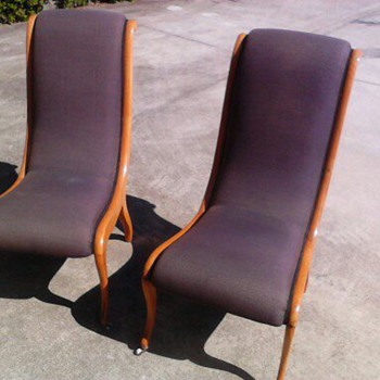 Scandinavian swedish 1920's salon chairs