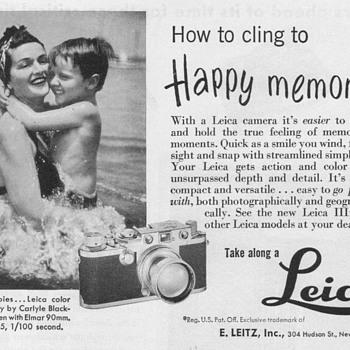 1951 - Leica Camera Advertisements