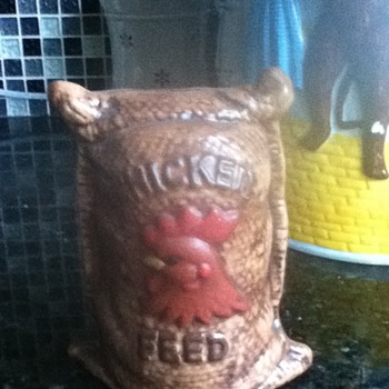 Sack of Chicken Feed Bank - Coin Operated