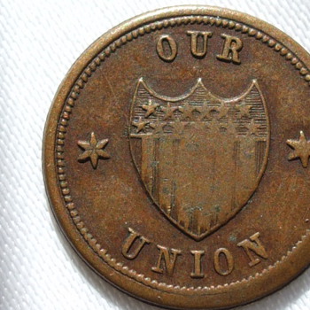 US TOKEN Info. Needed- 13 Star OUR UNION- Reverse :NO Compromise Traitorss - US Coins
