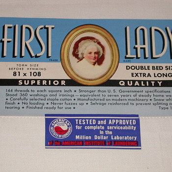 Vintage Cotton Bed Sheets 1937 Wedding Gifts'