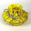 PALLME KONIG HANDLED VASE WITH PRUNTS
