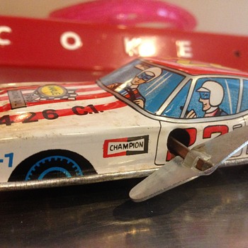 1970's Rare Coca Cola racing wind-up car - Coca-Cola