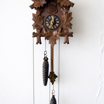 Antique 1950's German Hubert Herr cuckoo clock.