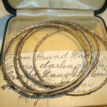 Victorian/Edwardian Sterling Baby Bangles