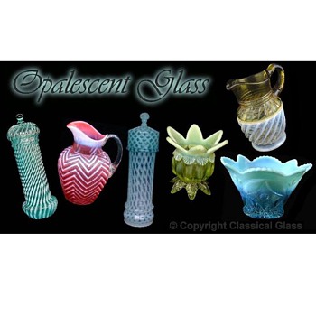 Victorian Opalescent Glass online Identification and Value Guide - Glassware