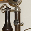 Julius Andrea candlestick phone with Red Cross mouthpiece