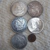 Just A Few Morgan Silver Dollars and Peace Dollars