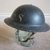 British WWII Factory Security steel helmet