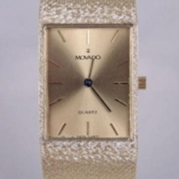 Movado 14K Yellow Gold Gentlemans Bracelet Watch