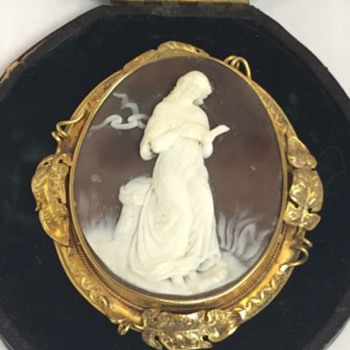 My latest cameo a girl reading a book - Victorian Era