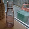 Need help with identification of Dug bottle.Pink cathedral style 2 mold?
