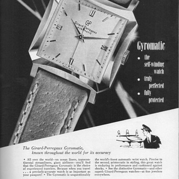 1952 - Girard Perregaux Watch Advertisement