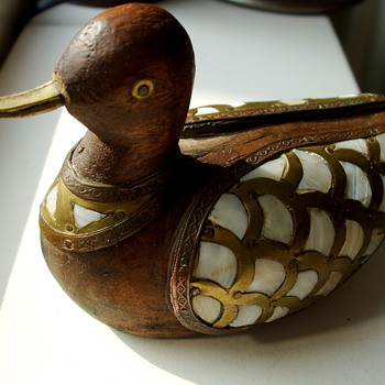 antique 18th century duck wooden - Folk Art