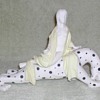 Chinese Porcelain Leopard & Woman