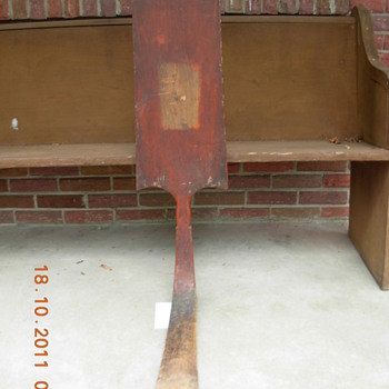 Pennsylvania Dutch..(maybe)........wooden with red paint..what is it????