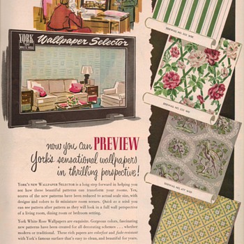 1950 York Wallpaper Advertisement