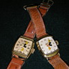 Two variations of 1946 Kelton US Time Mickey Mouse watches