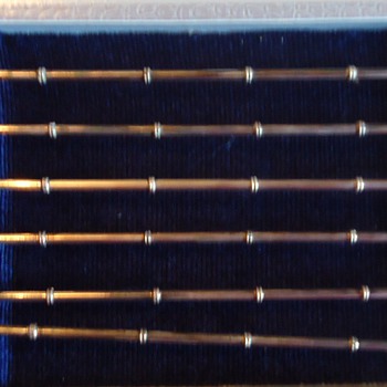 950 silver Japanese ice tea straws with charms! And Barry Bondszai!!