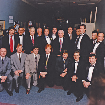 Boston Bruins retirement  dinner for Reggie Lemelin 1995