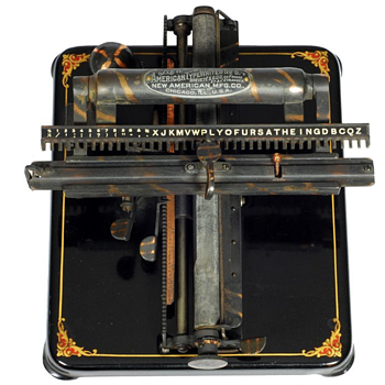 New American 5 typewriter (also International 5 typewriter) - 1906 - Office