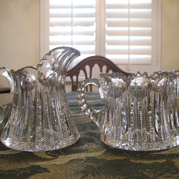 American Brilliant Sugar and Creamer - Glassware