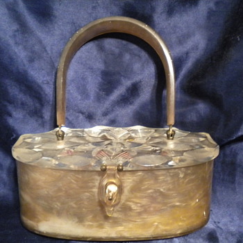 Original Rialto carved Lucite purse