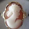 Beautiful antique carved cameo ring 14K
