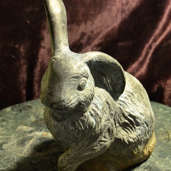 Bronze [?] Bunny - A Nudda Wabbit! - Animals