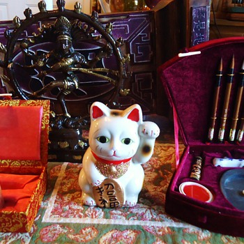 "I Will Now Win the LOTTERY" With Chinese lucky Cat!!  And more!!